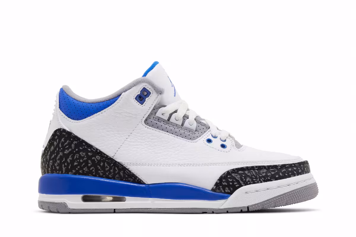 Air Jordan 3 GS Racer Blue, view 2