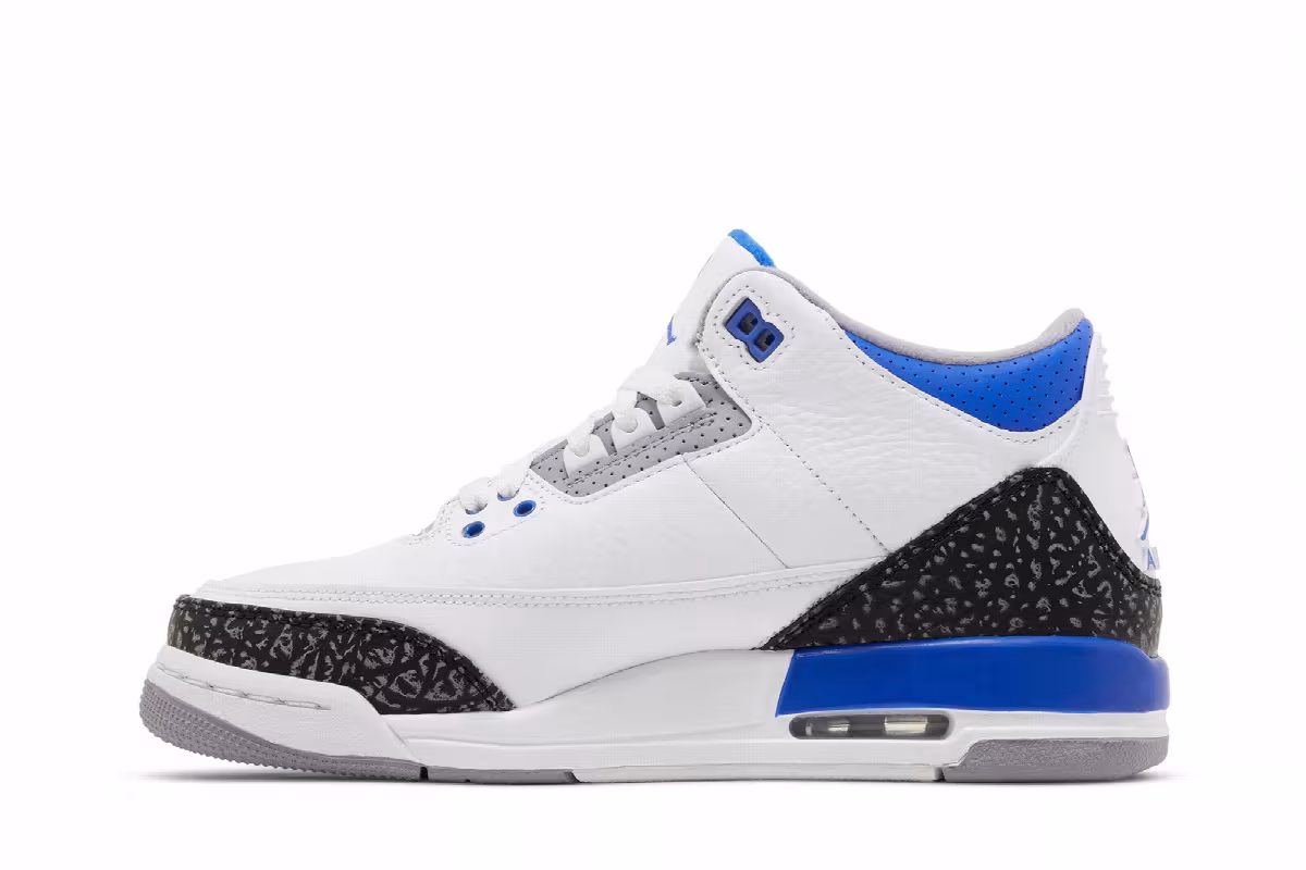 Air Jordan 3 GS Racer Blue, view 4