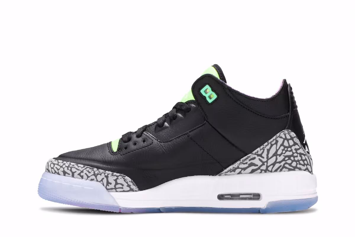 Air Jordan 3 GS Electric Green, view 4