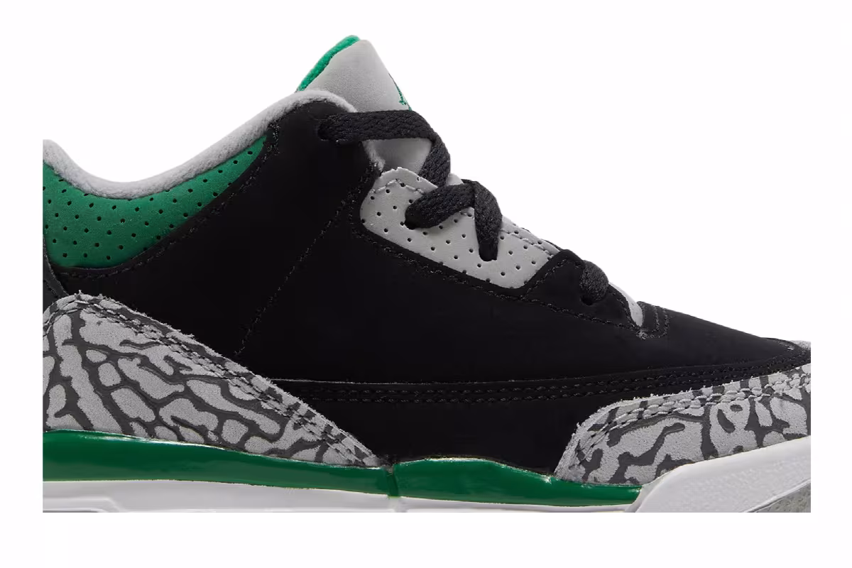Air Jordan 3 TD Pine Green, view 3