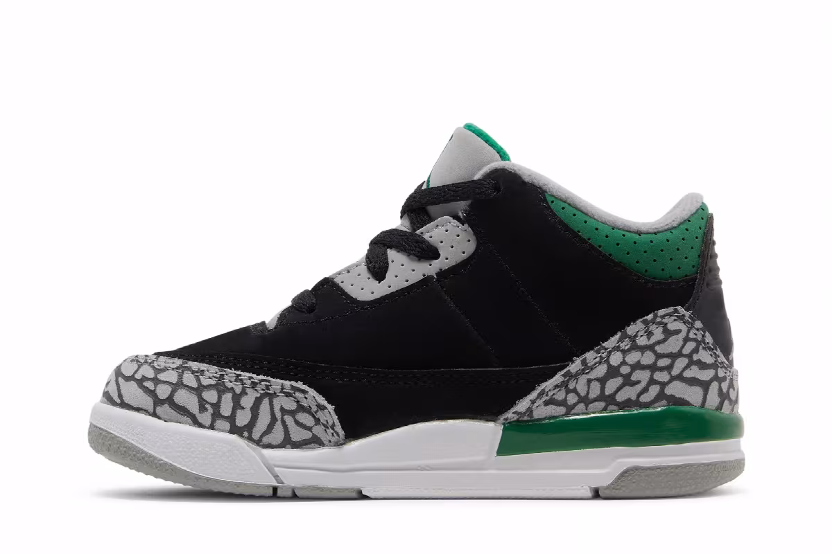 Air Jordan 3 TD Pine Green, view 4