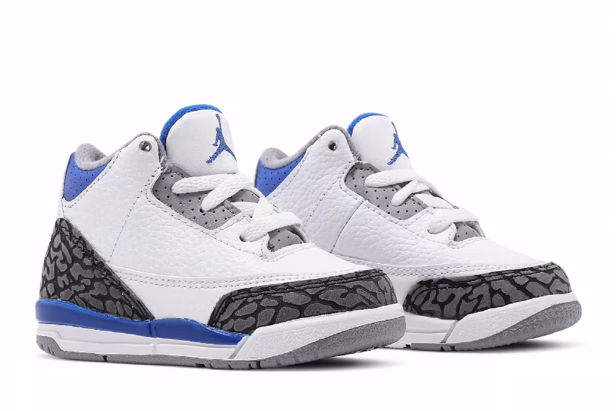 Air Jordan 3 TD Racer Blue, view 9