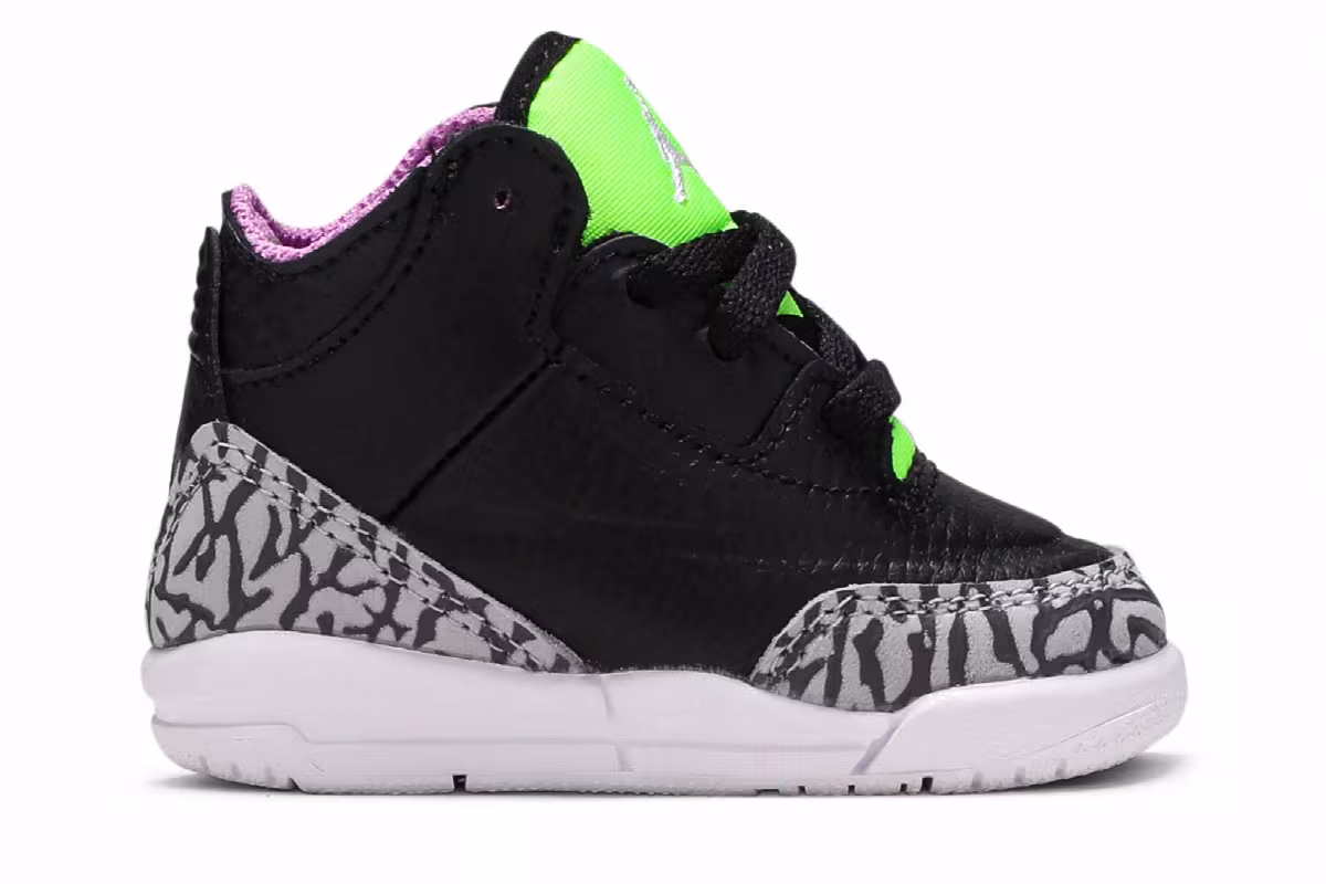 Air Jordan 3 TD Electric Green, view 2
