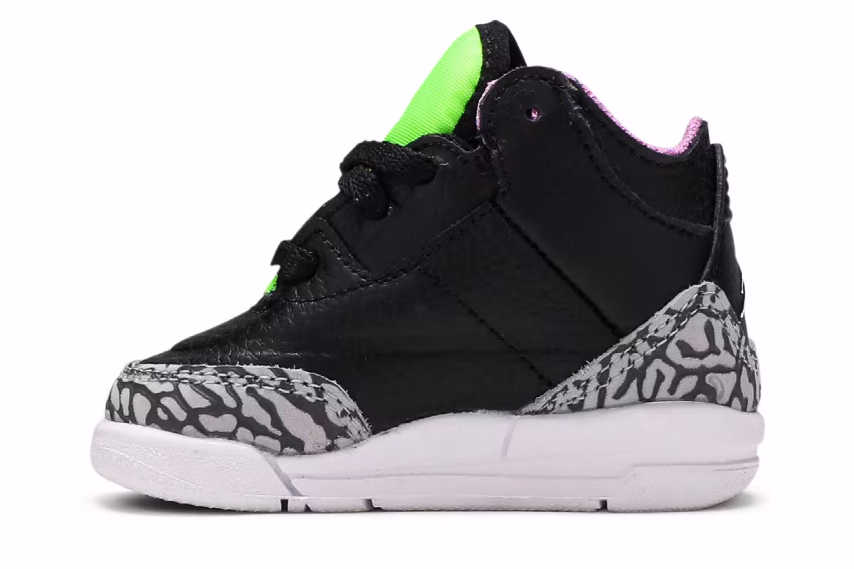 Air Jordan 3 TD Electric Green, view 4