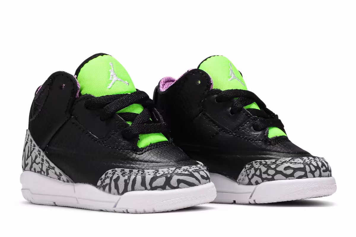 Air Jordan 3 TD Electric Green, view 9