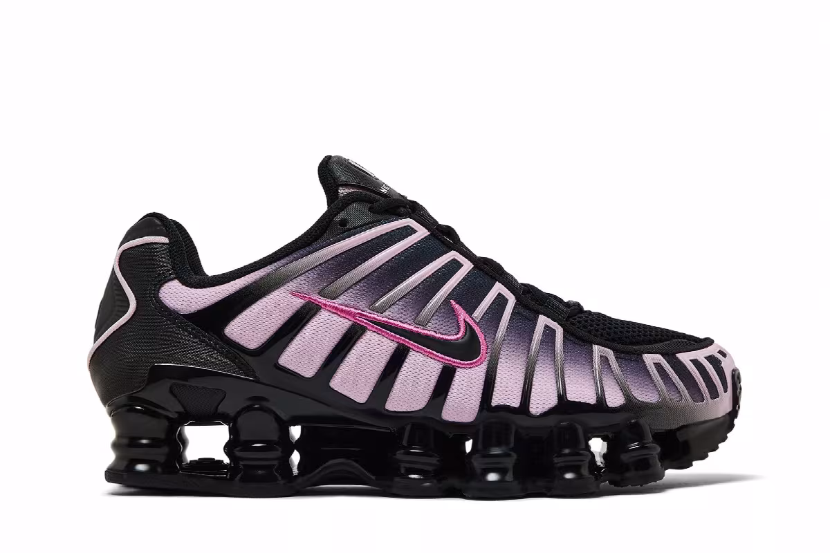 Nike Women's Shox TL Black Playful Pink, view 2