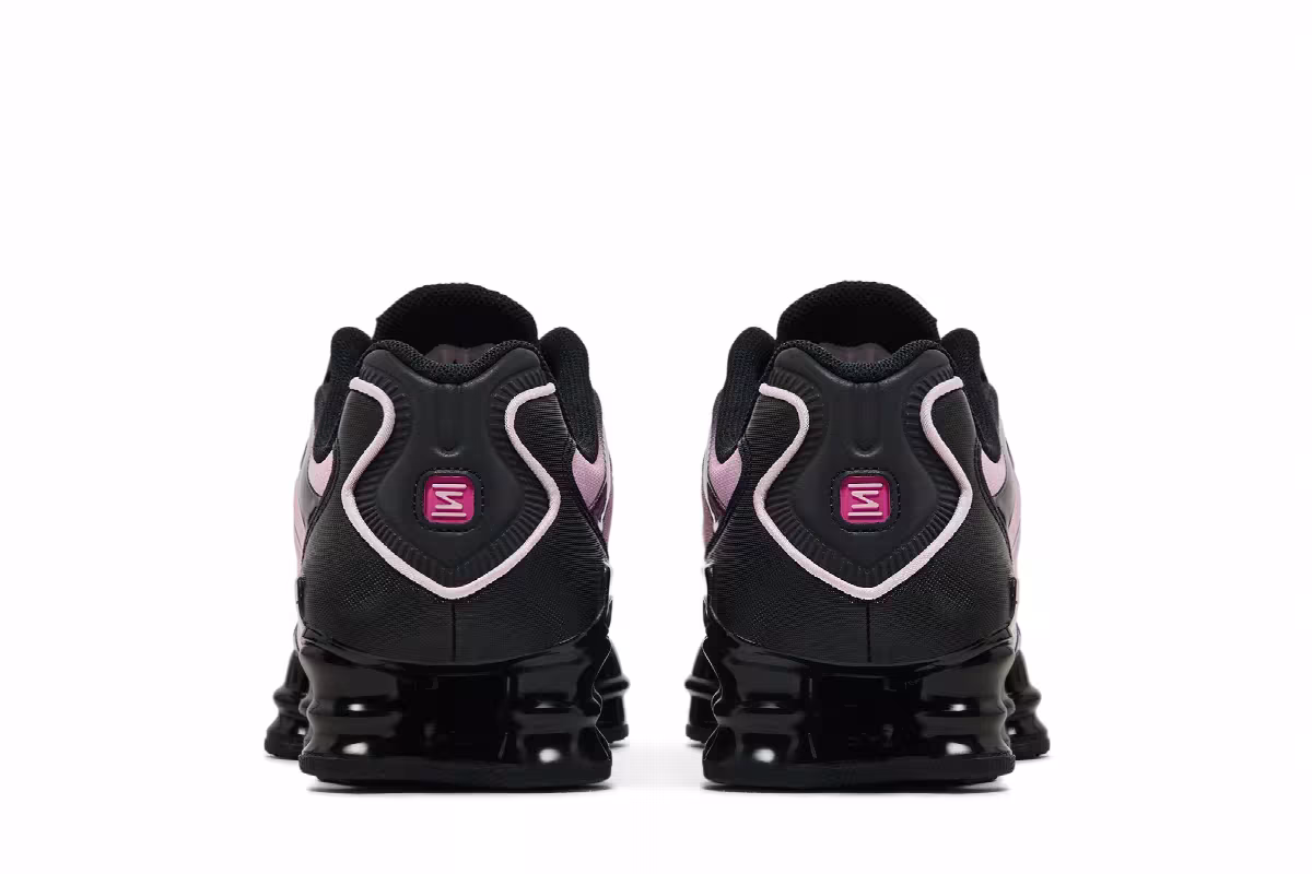 Nike Women's Shox TL Black Playful Pink, view 7