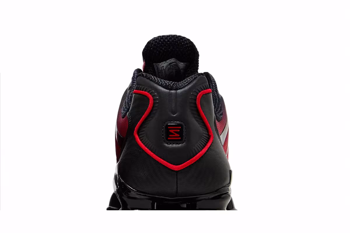 Nike Shox TL Black University Red Gradient, view 8
