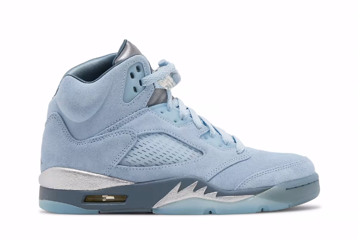 Women's Air Jordan 5 Blue Bird, view 2