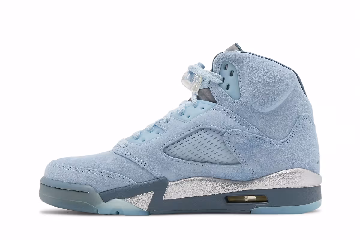 Women's Air Jordan 5 Blue Bird, view 4