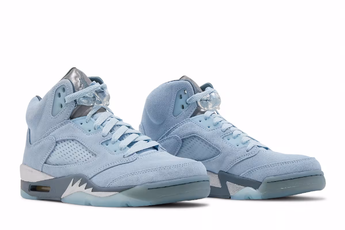 Women's Air Jordan 5 Blue Bird, view 9