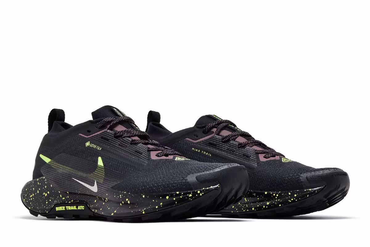 Nike Pegasus Trail 5 GORE-TEX Black Phantom Volt Ice, view 9