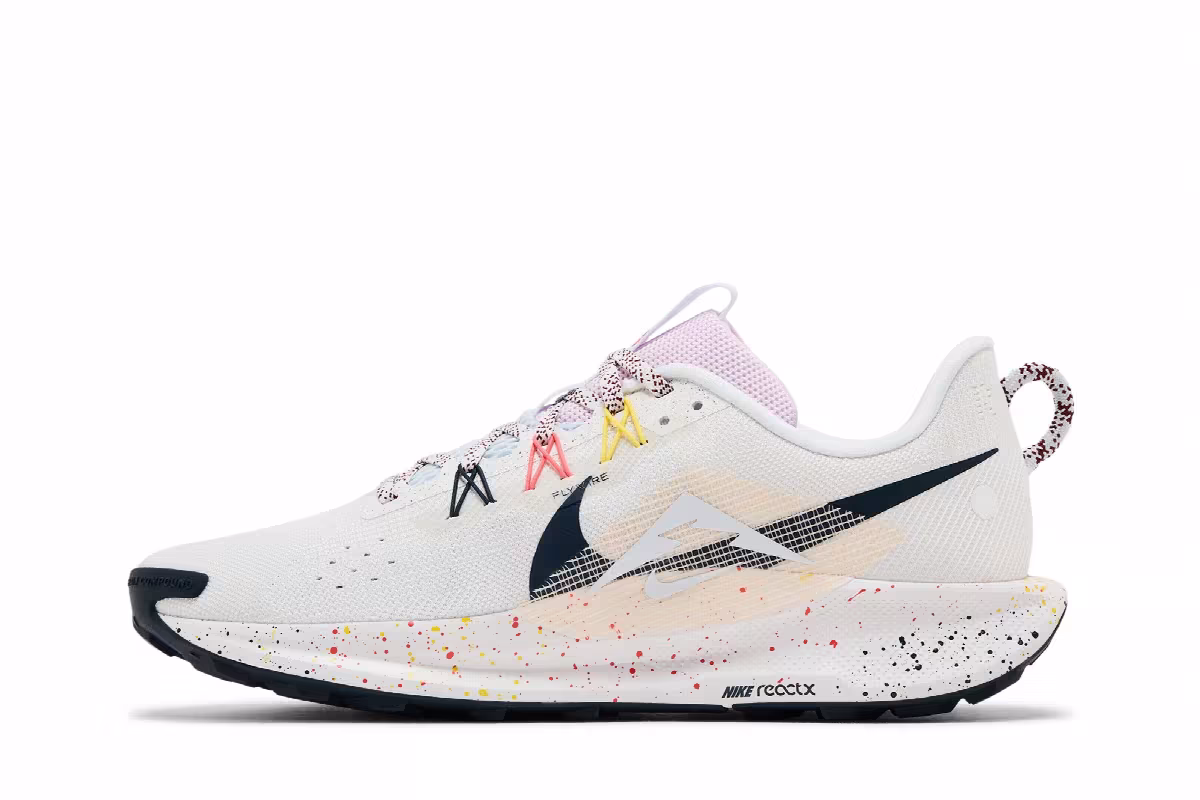 Nike Pegasus Trail 5 Summit White Armory Navy, view 4