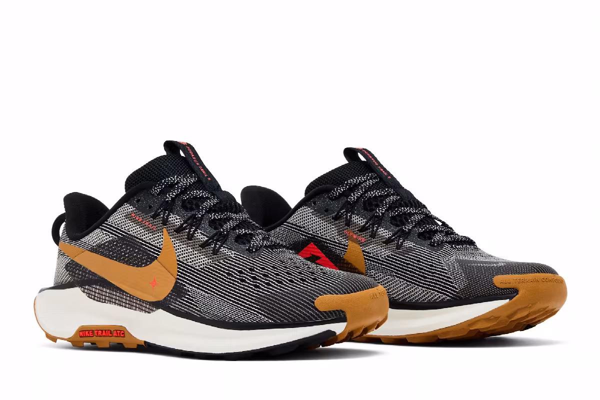 Nike Pegasus Trail 5 GS Black Desert Ochre, view 9
