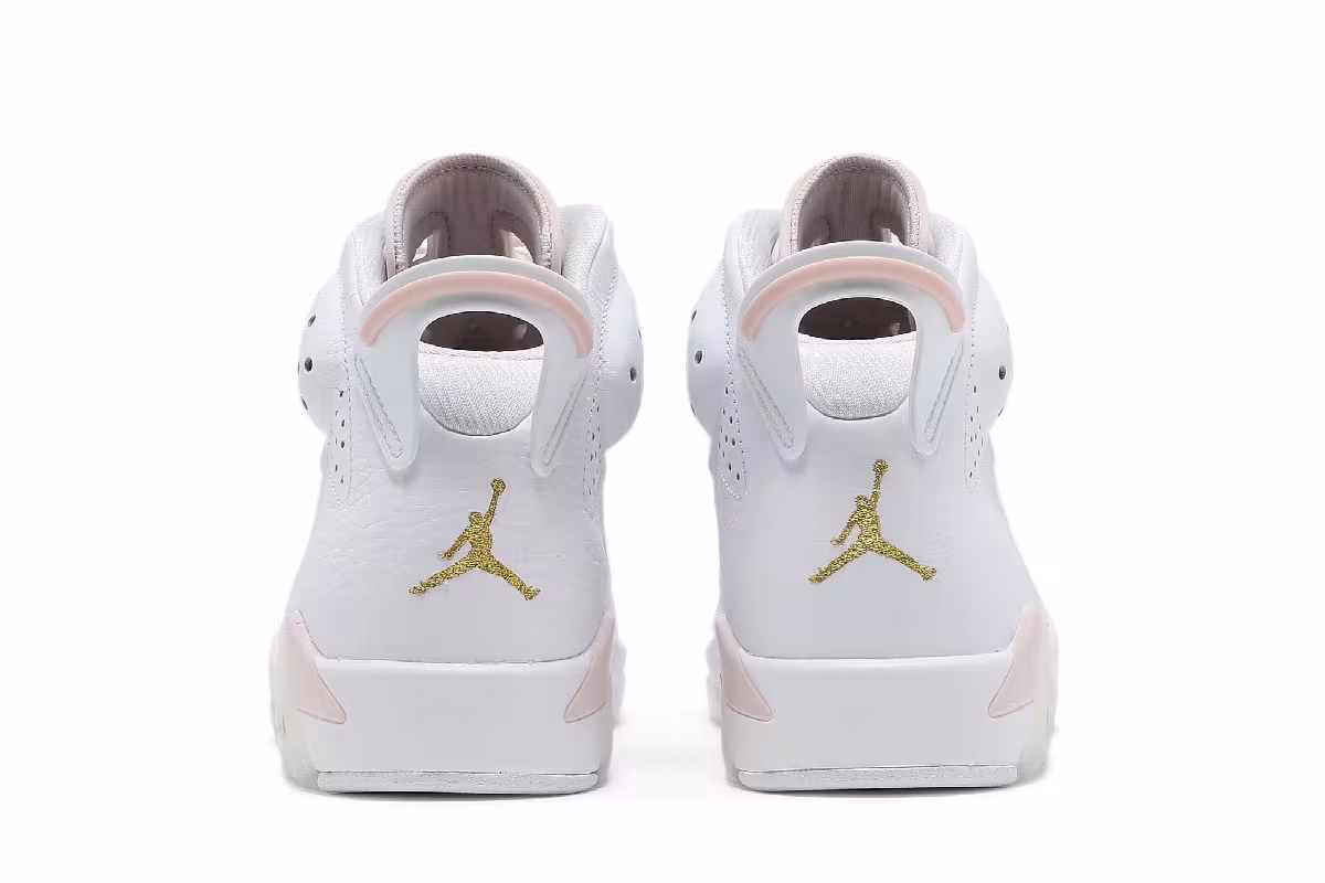 Women's Air Jordan 6 Gold Hoops, view 7