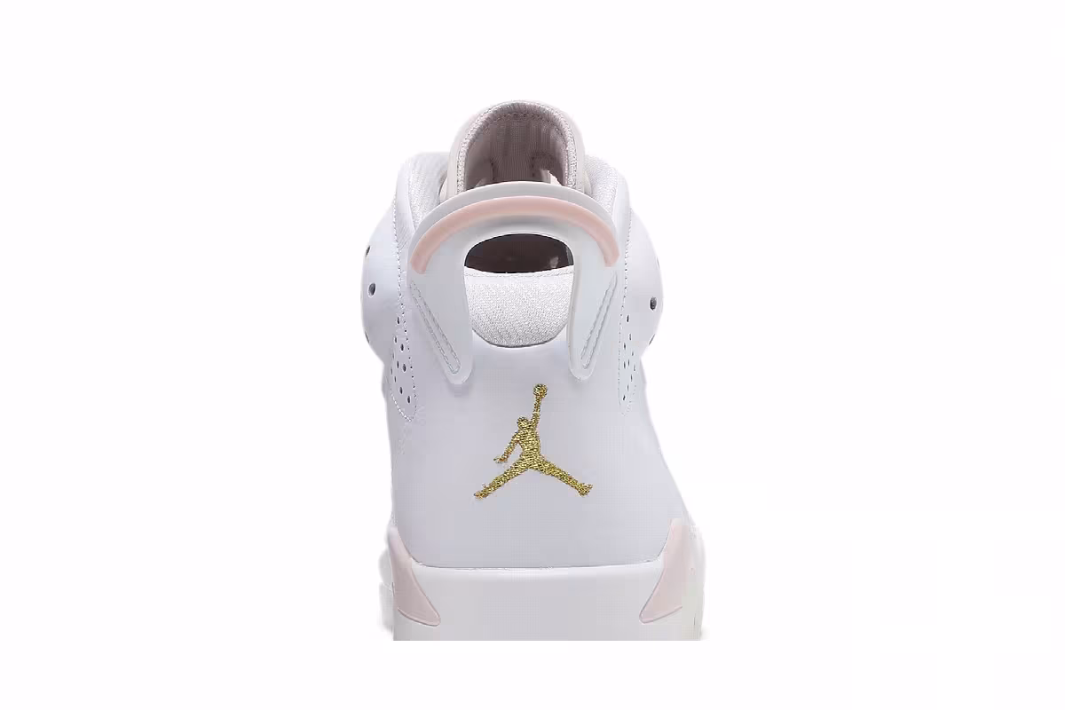 Women's Air Jordan 6 Gold Hoops, view 8