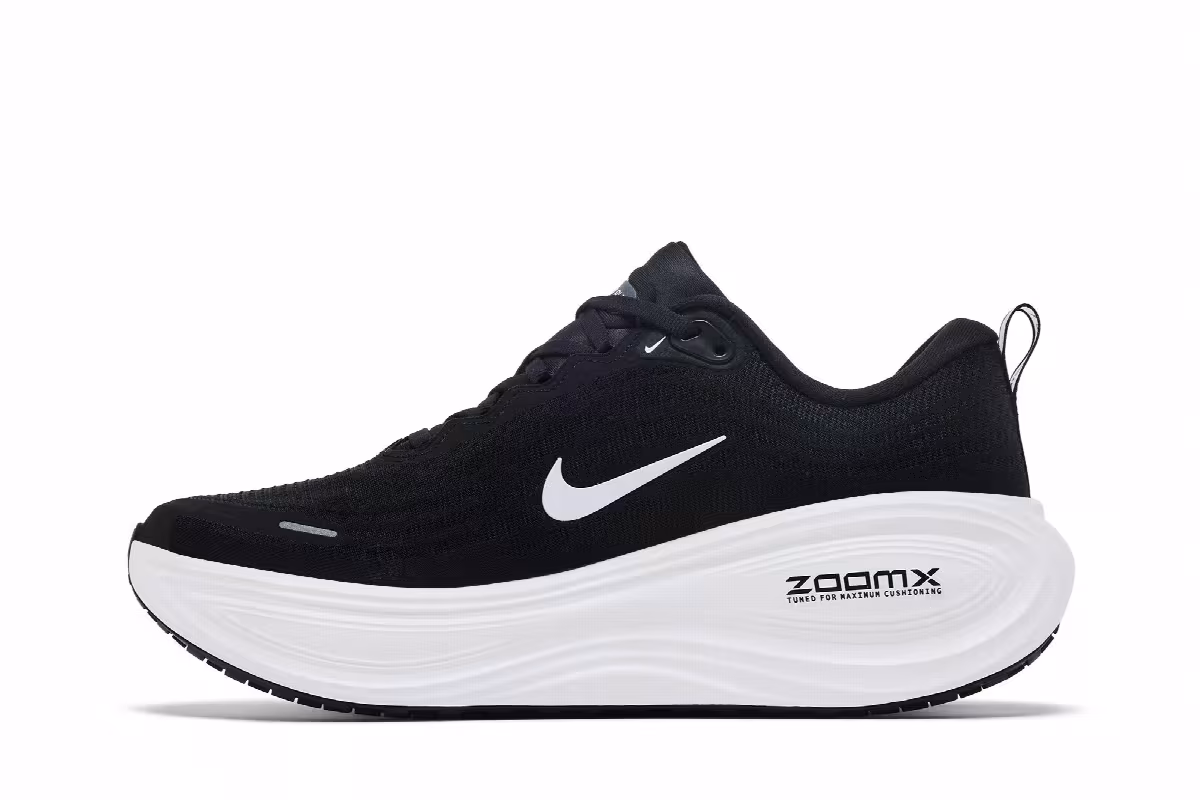 Nike Vomero Plus Black White, view 4