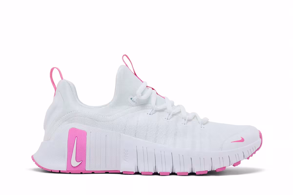 Nike Women's Free Metcon 6 White Playful Pink, view 2