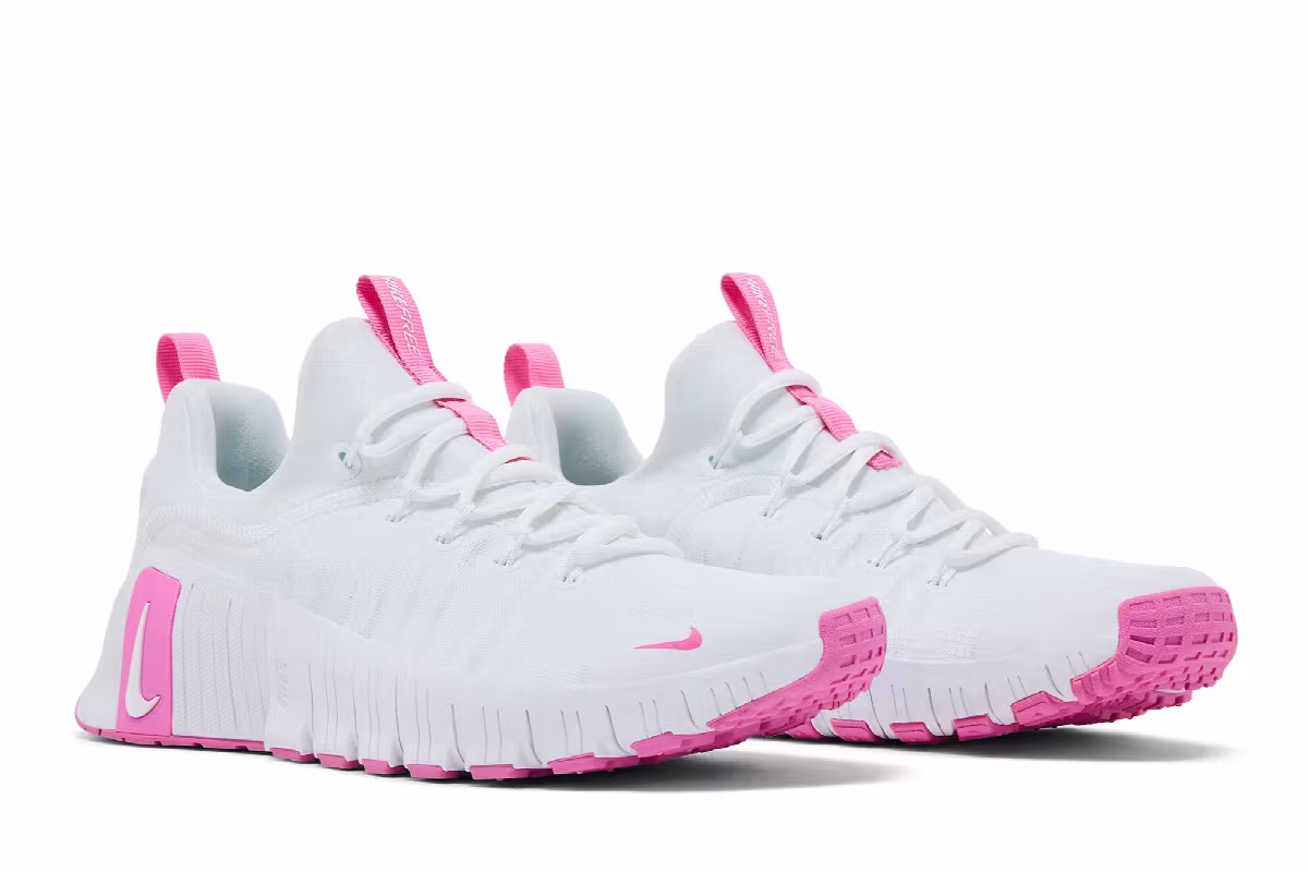 Nike Women's Free Metcon 6 White Playful Pink, view 9
