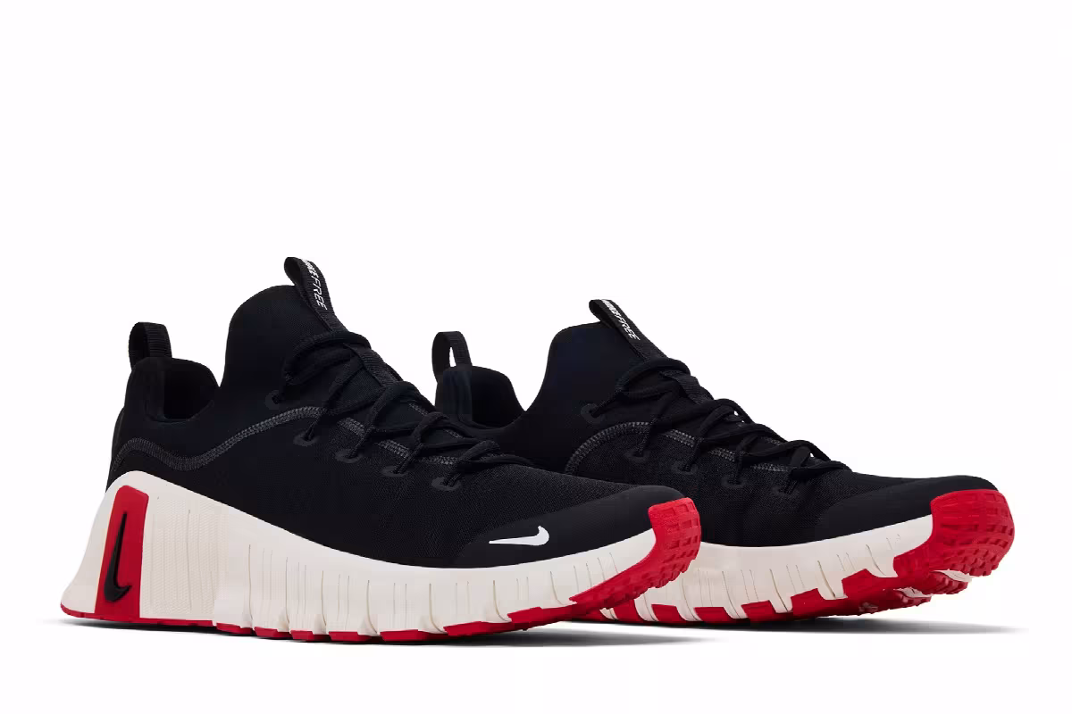 Nike Free Metcon 6 Black University Red, view 9