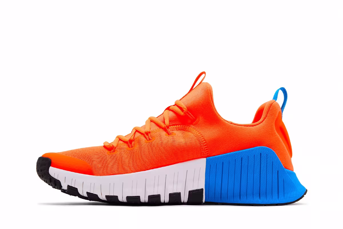 Nike Free Metcon 6 Total Orange Photo Blue, view 4