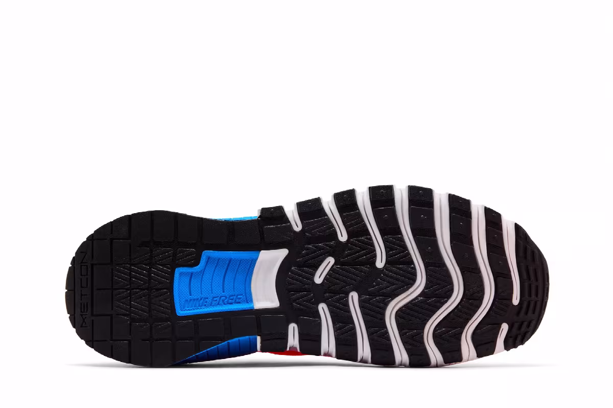 Nike Free Metcon 6 Total Orange Photo Blue, view 5