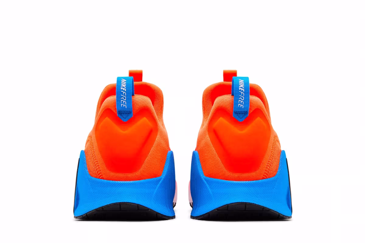 Nike Free Metcon 6 Total Orange Photo Blue, view 7