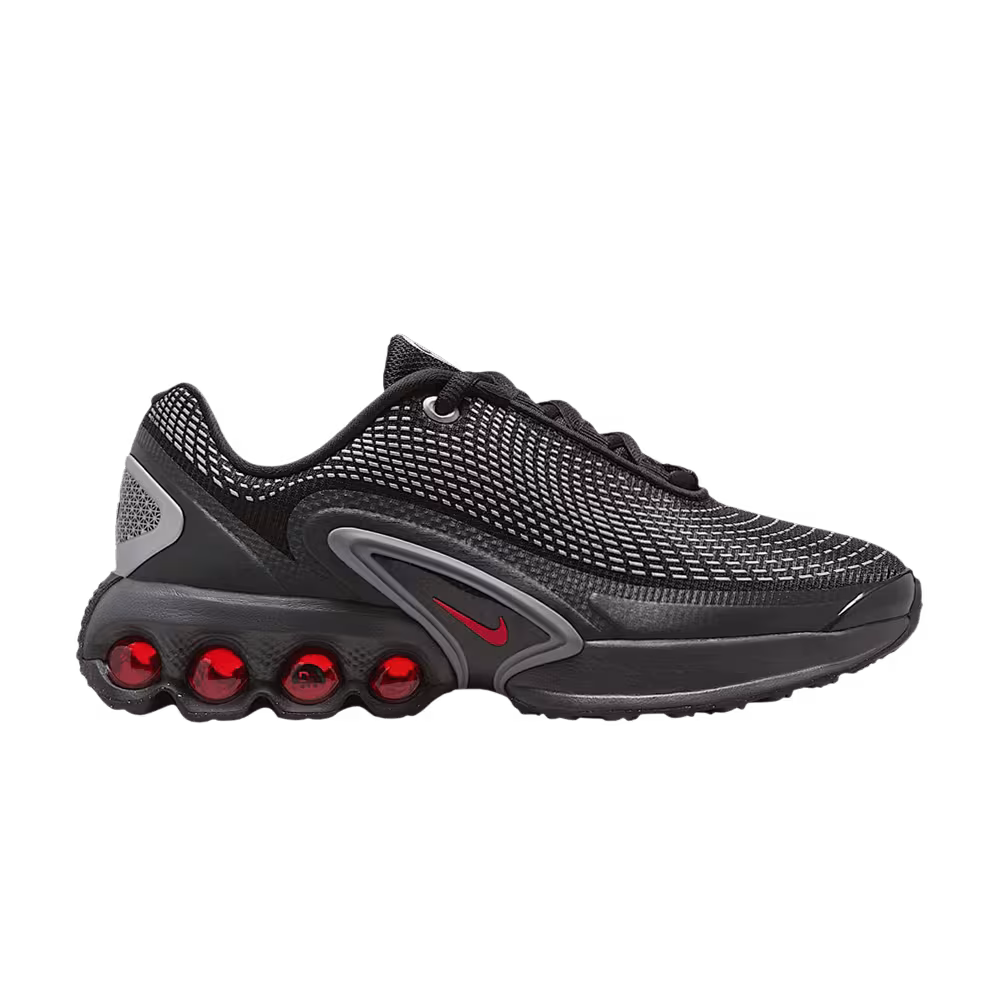 Nike Air Max DN GS Black Metallic Silver Red
