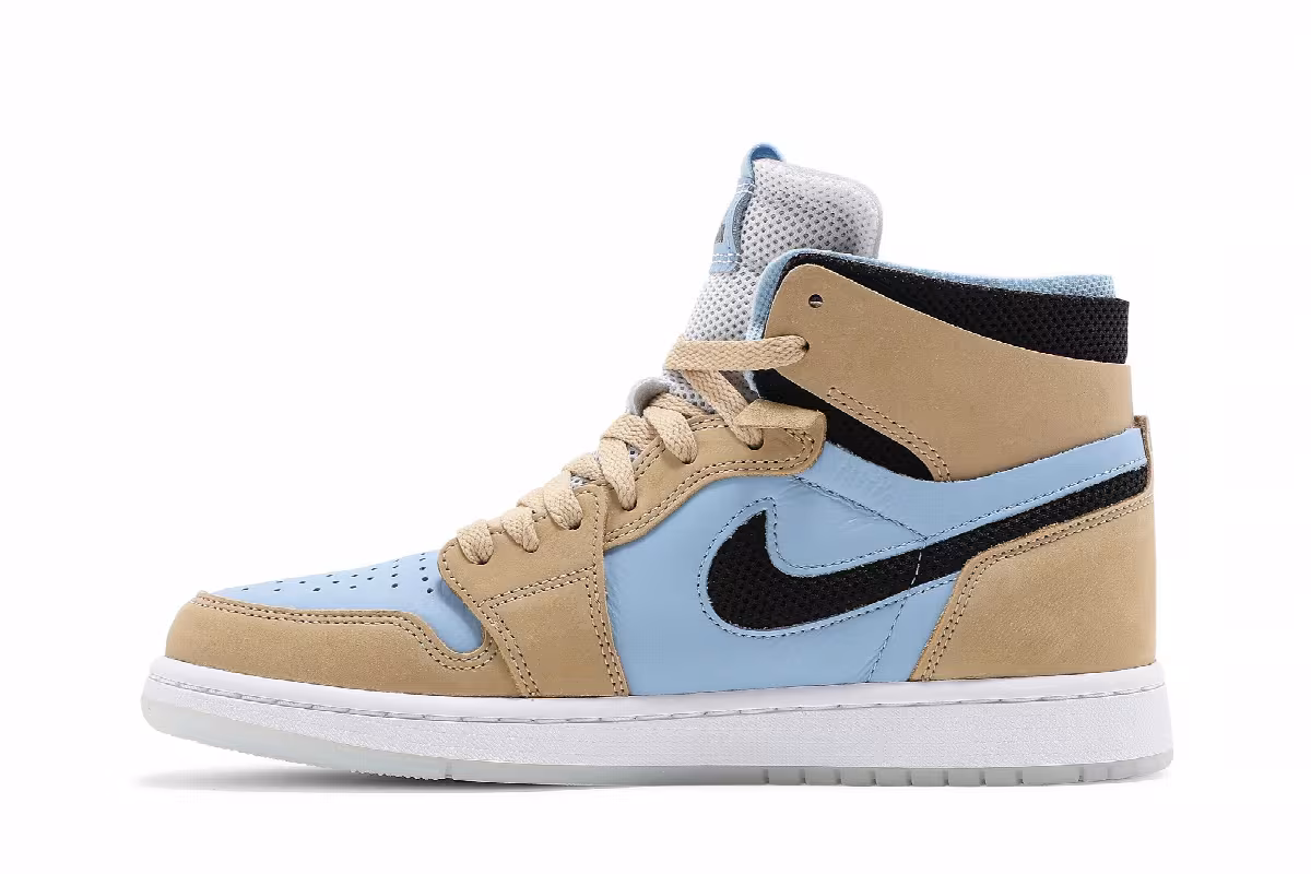 Women's Air Jordan 1 High Zoom Comfort High Psychic Blue Sesame, view 4