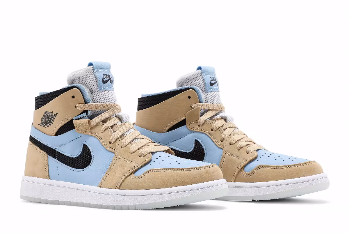 Women's Air Jordan 1 High Zoom Comfort High Psychic Blue Sesame, view 9