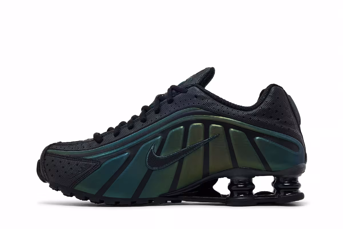 Nike Shox R4 SE Black Seaweed, view 4