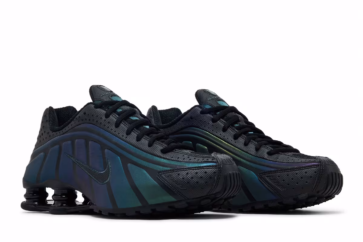 Nike Shox R4 SE Black Seaweed, view 9