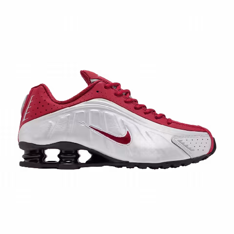 Nike Shox R4 'Metallic Silver Black Team Crimson'