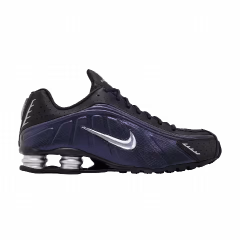 Nike Shox R4 'Black Metallic Silver Purple Dynasty'