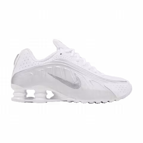 Nike Shox R4 GS 'White Metallic Silver' 2025