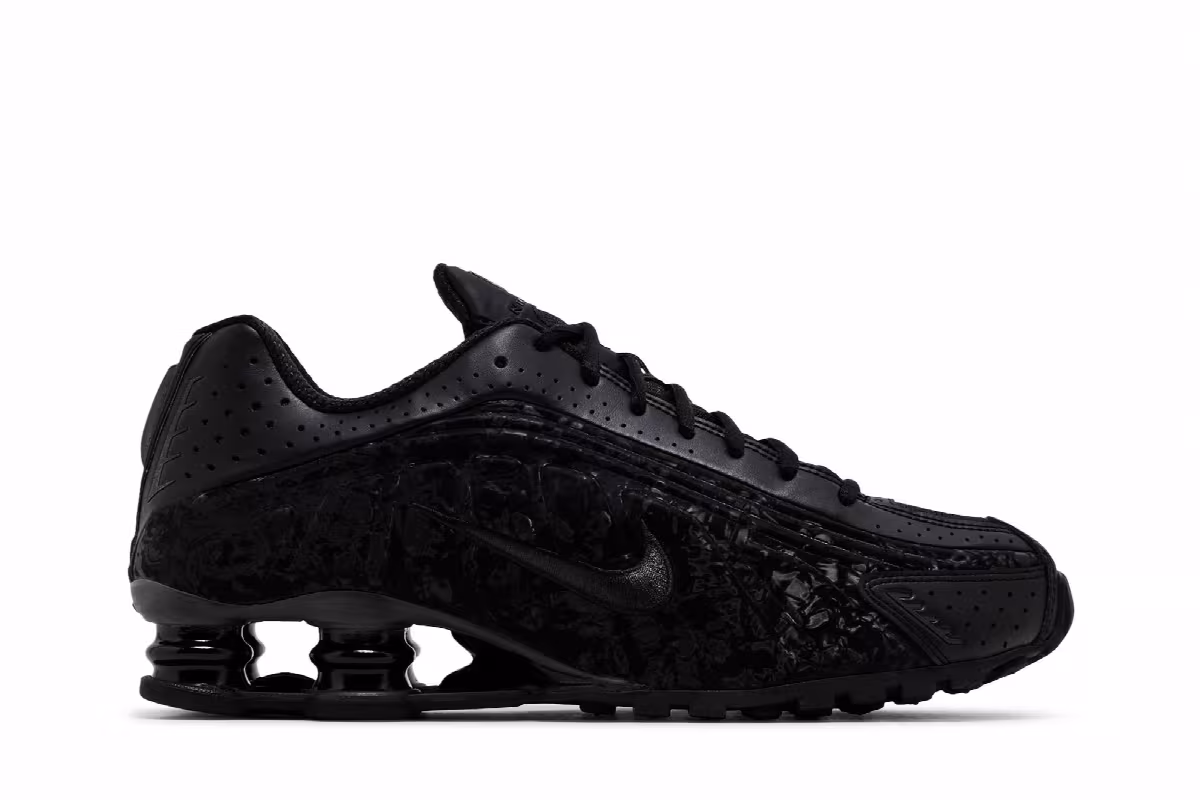Nike Women's Shox R4 Black Floral, view 2