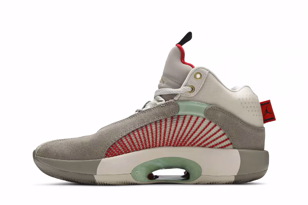 CLOT x Air Jordan 35 Sepia Stone, view 4