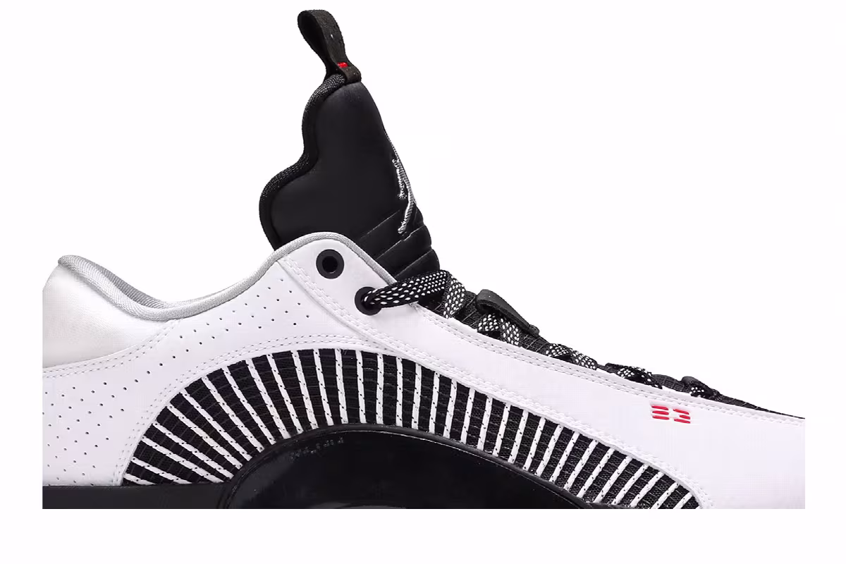 Air Jordan 35 Low PF White Black, view 3