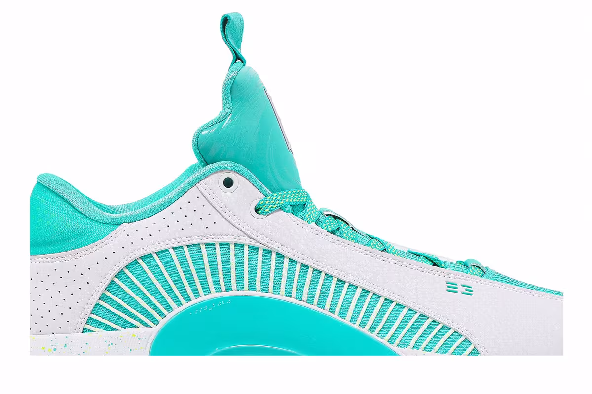 Guo Ailun x Air Jordan 35 Low PF Jade, view 3