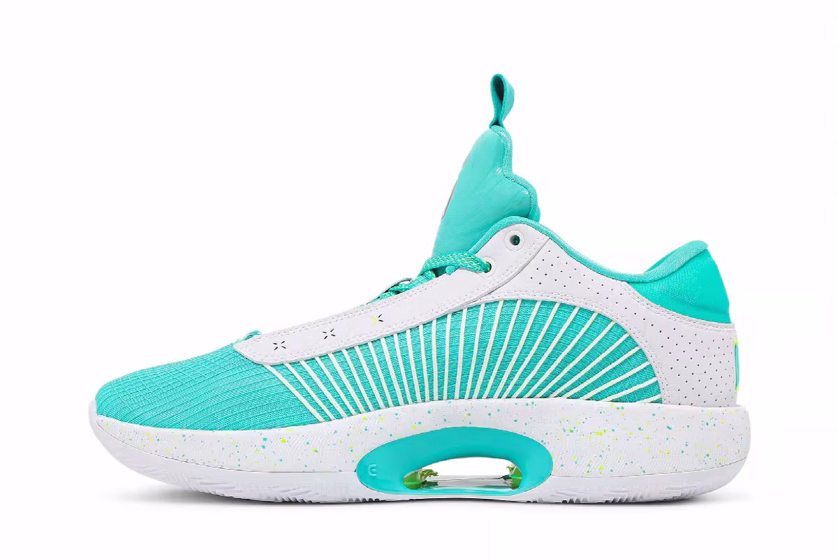Guo Ailun x Air Jordan 35 Low PF Jade, view 4