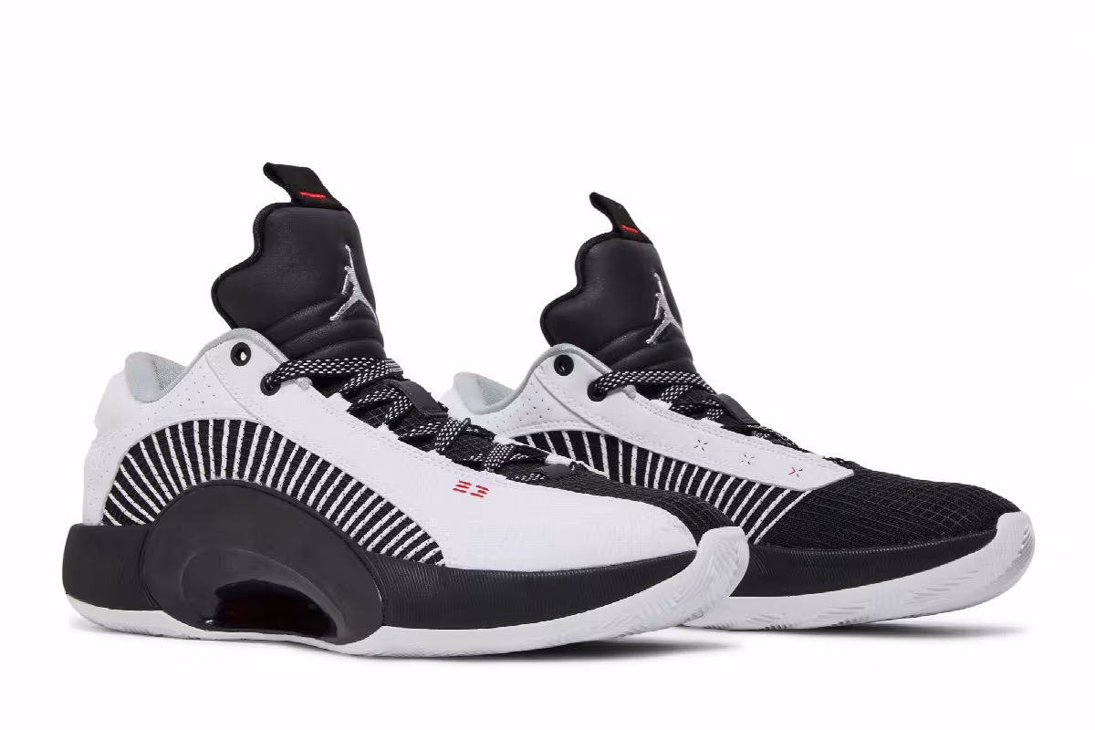 Air Jordan 35 Low White Black, view 9