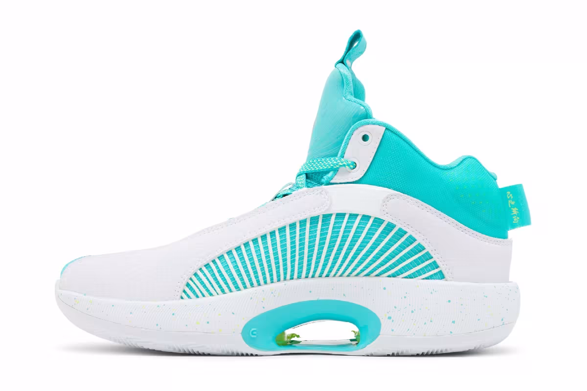 Guo Ailun x Air Jordan 35 GS Jade, view 4