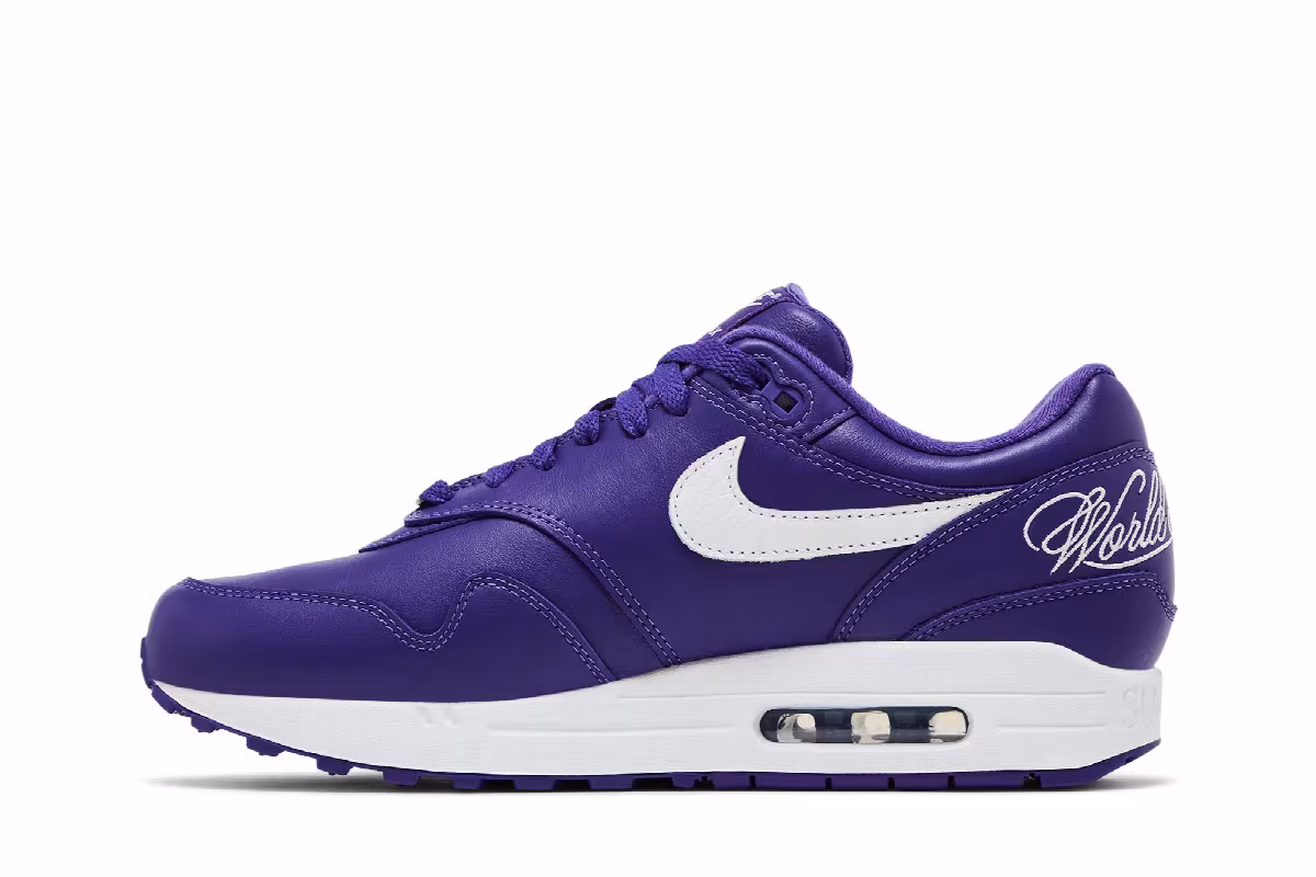 Supreme x Nike Air Max 1 Varsity Purple, view 4