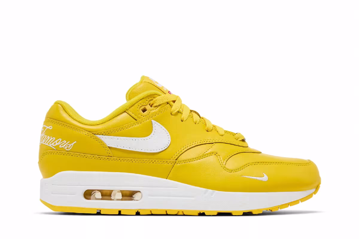 Supreme x Nike Air Max 1 Speed Yellow, view 2