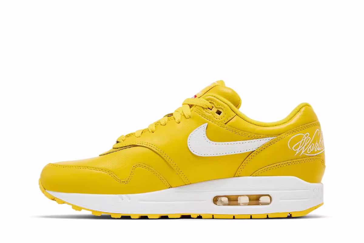 Supreme x Nike Air Max 1 Speed Yellow, view 4