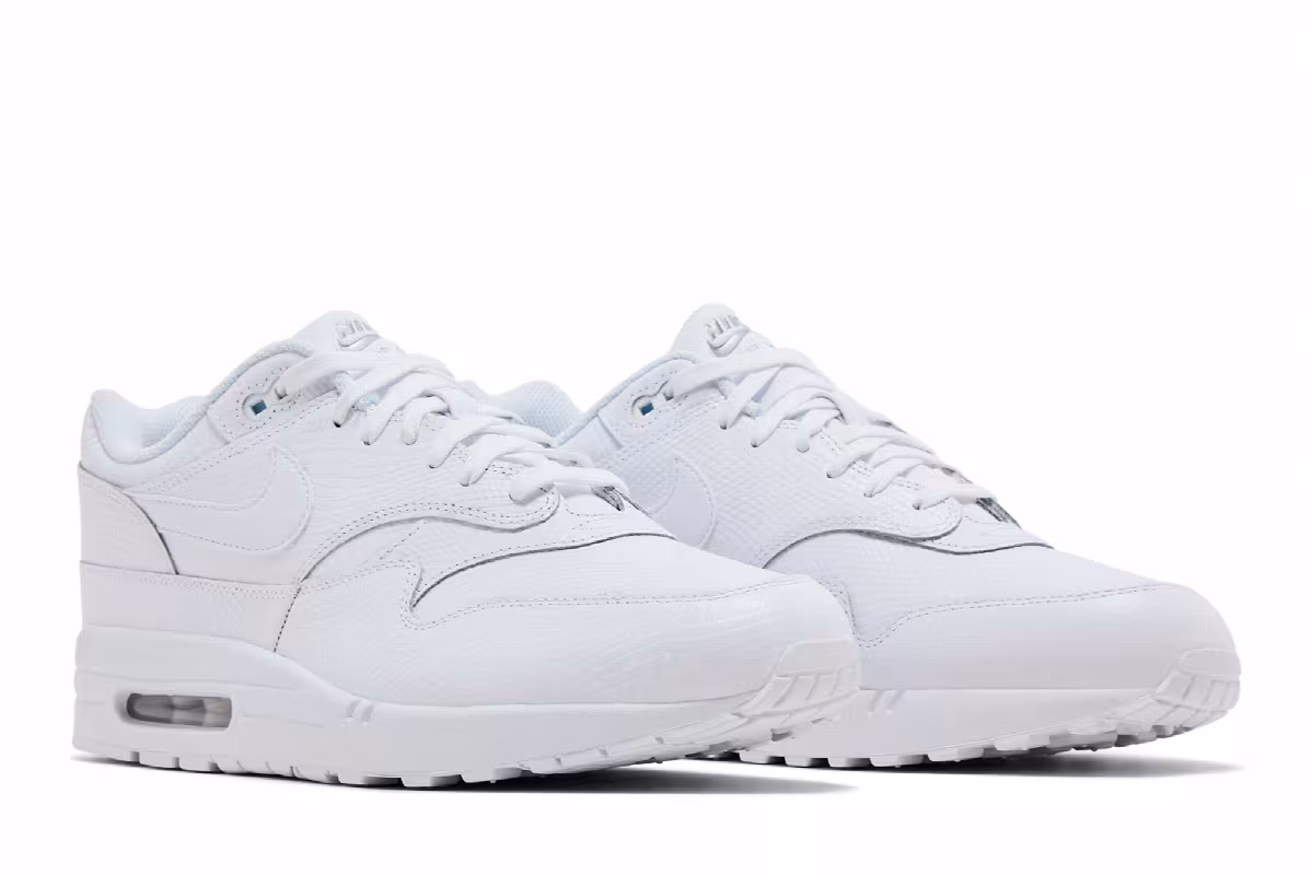 Nike Air Max 1 Premium White Snakeskin, view 9