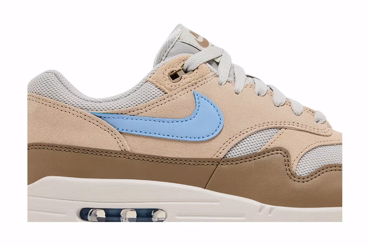 Nike Air Max 1 Essential Light Bone Psychic Blue, view 3
