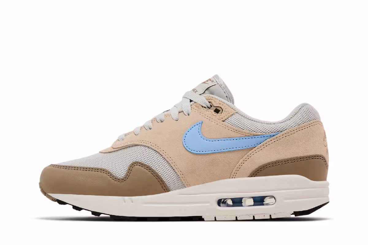 Nike Air Max 1 Essential Light Bone Psychic Blue, view 4