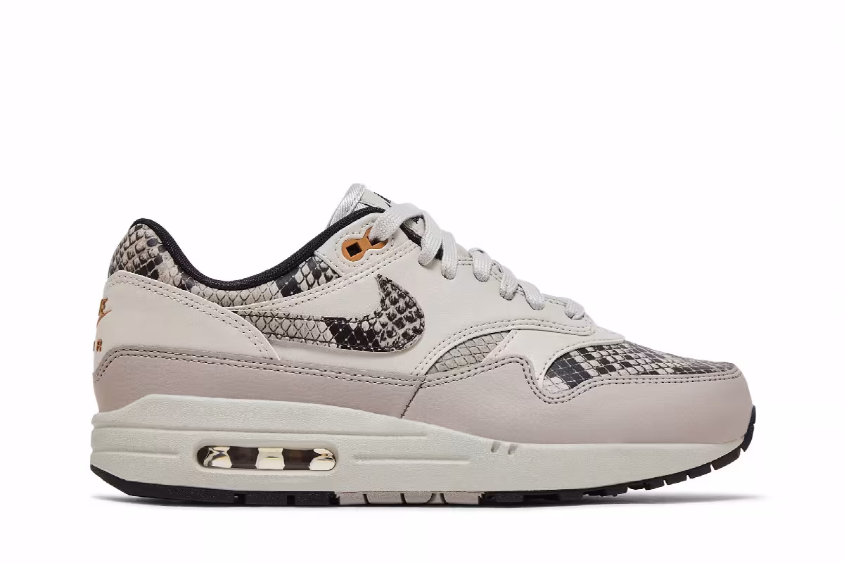 Nike Women's Air Max 1 Light Orewood Snakeskin, view 2