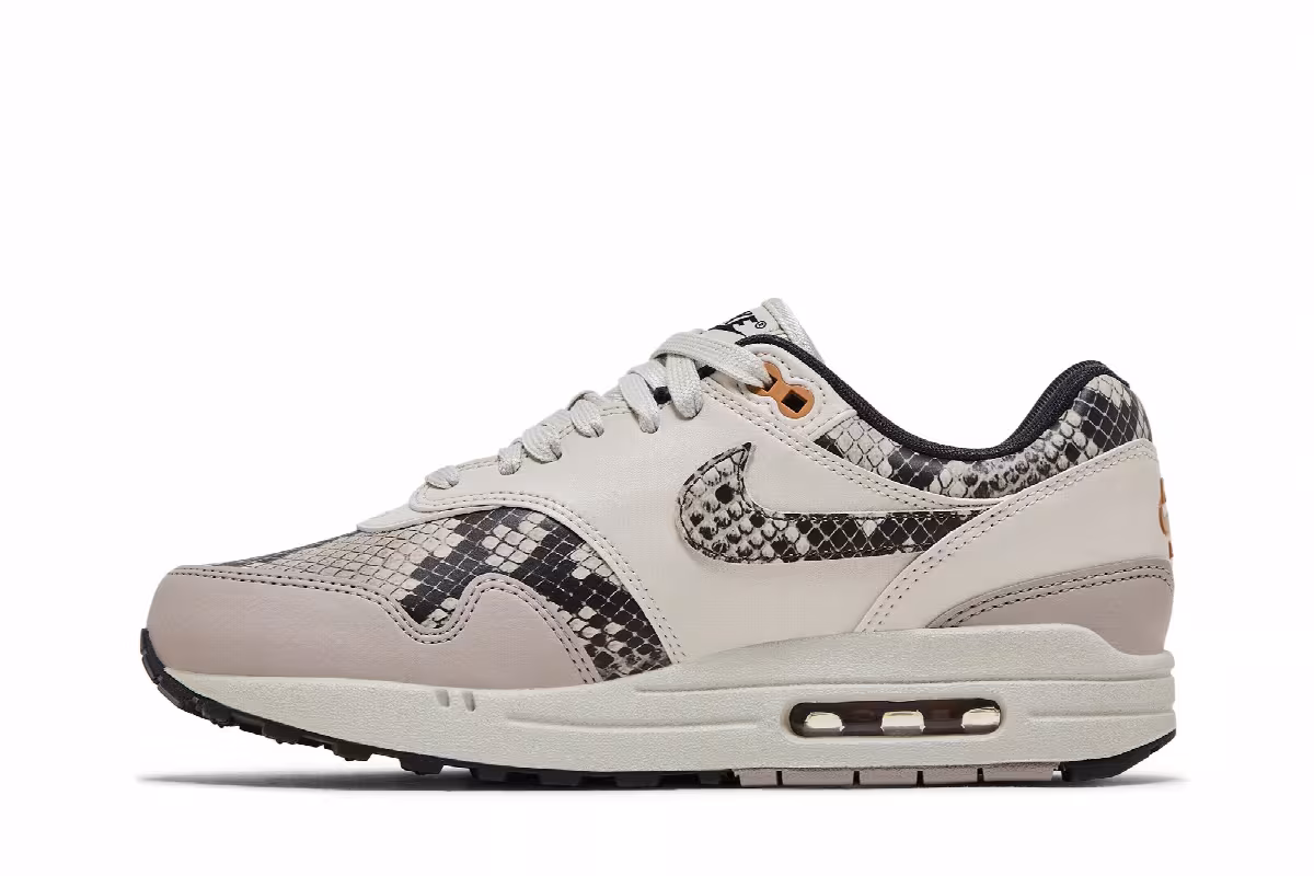 Nike Women's Air Max 1 Light Orewood Snakeskin, view 4